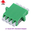 LC Quad Singlemode APC Standard Fiber Optic Adapter